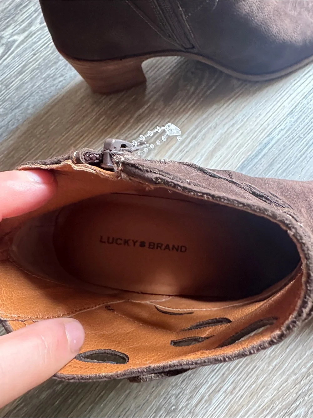 Lucky Brand brown suede